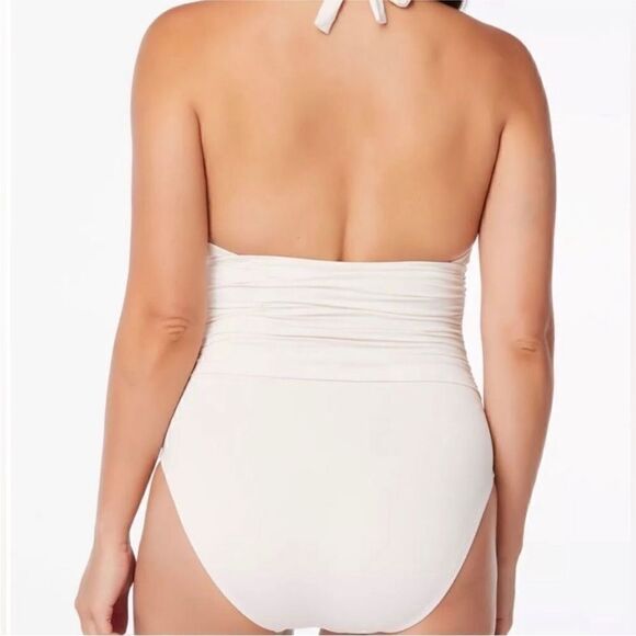 Bleu Rod Beattie NWT Halterneck One-Piece Swimsuit in Coconut Water Sz 4 - Picture 6 of 11
